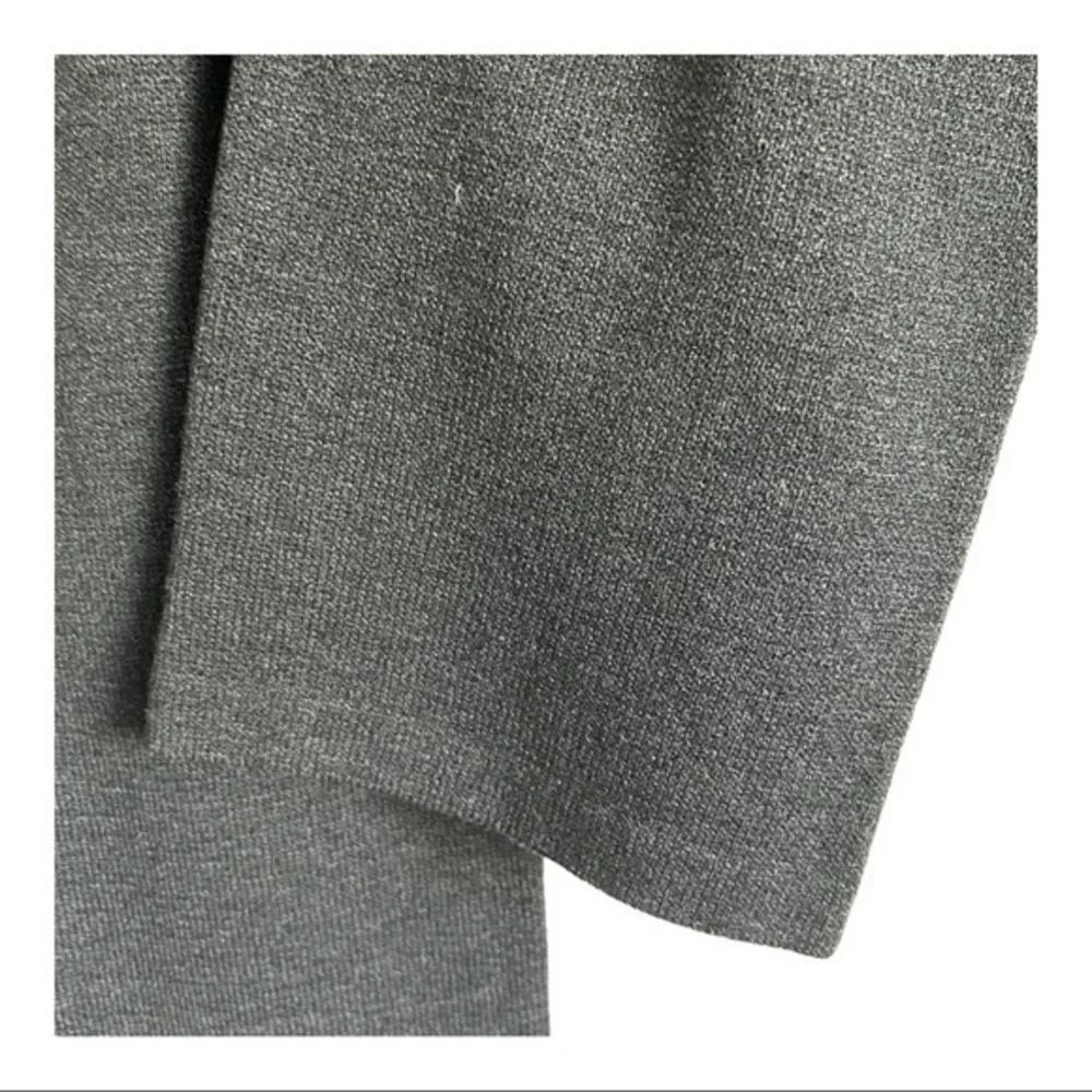 St John Collection by Marie Gray Boucle Slub Knit Heather Grey pant Size 4